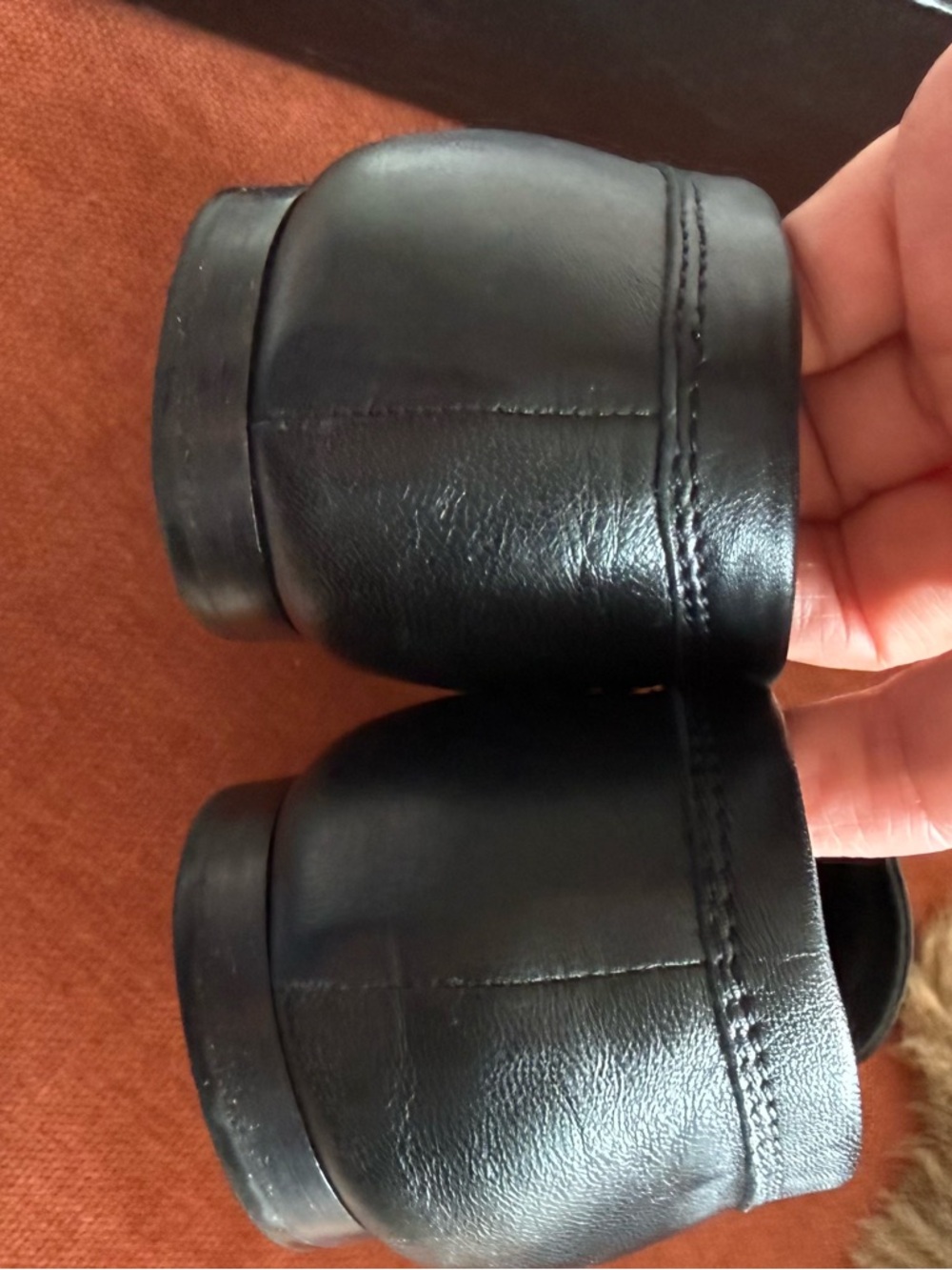 CHANEL Black  Leather Loafers with Gold CC Medallion . - Picture 12 of 12